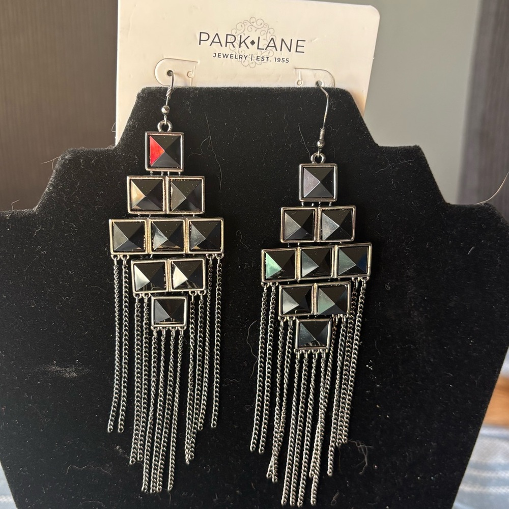 Park Lane Black RIHANNA Chandelier Earrings